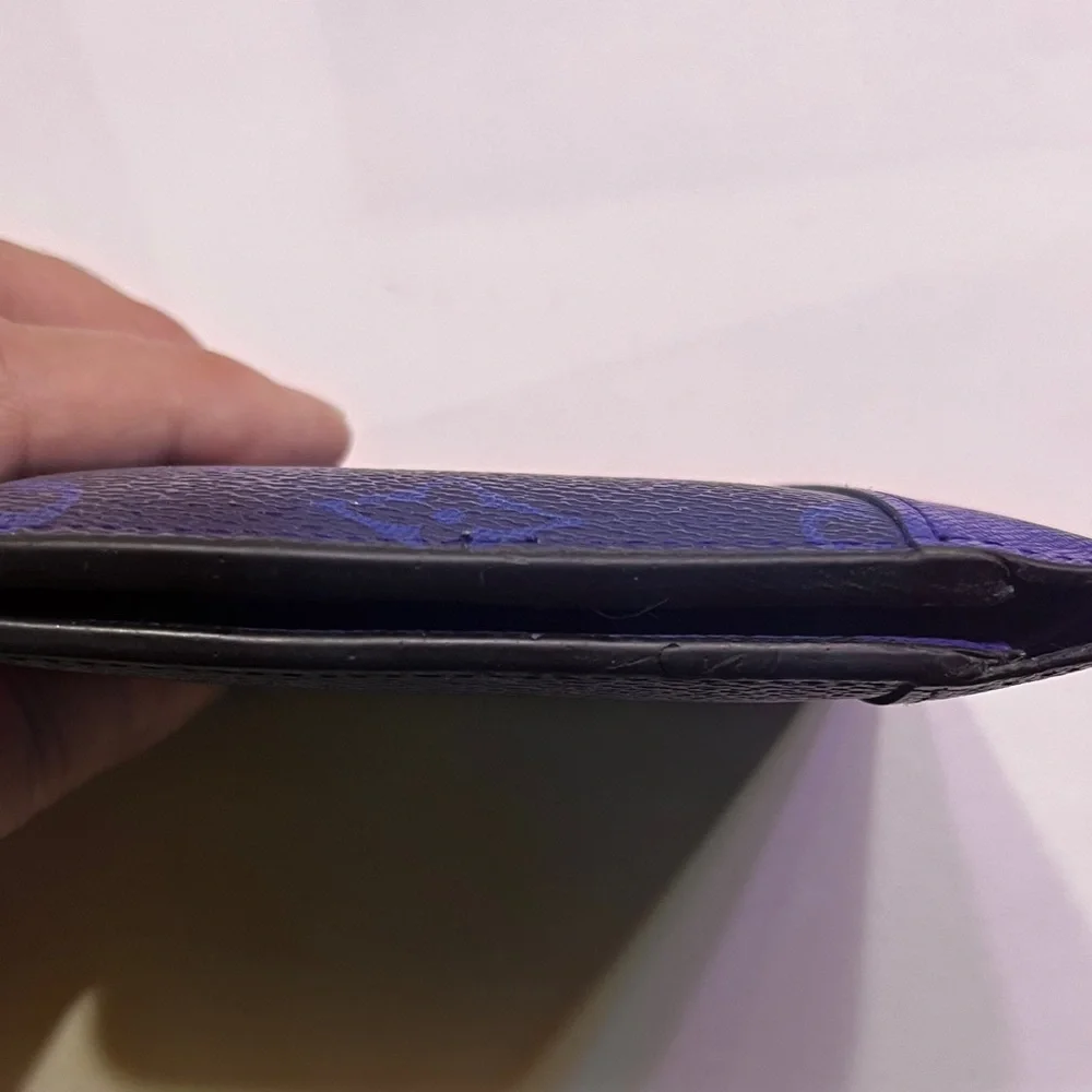 Louis Vuitton Navy Blue Monogram Wallet LV Blue Wallet